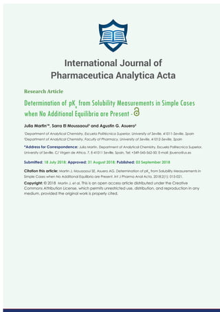 International Journal of Pharmaceutica Analytica Acta PDF