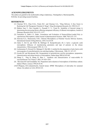 Formulation and Evaluation of Microspheres Containing Aceclofenac | PDF