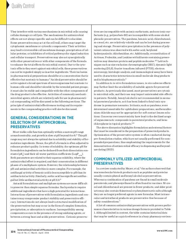 The Essentials of USP chapter 51 antimicrobial effectiveness testing