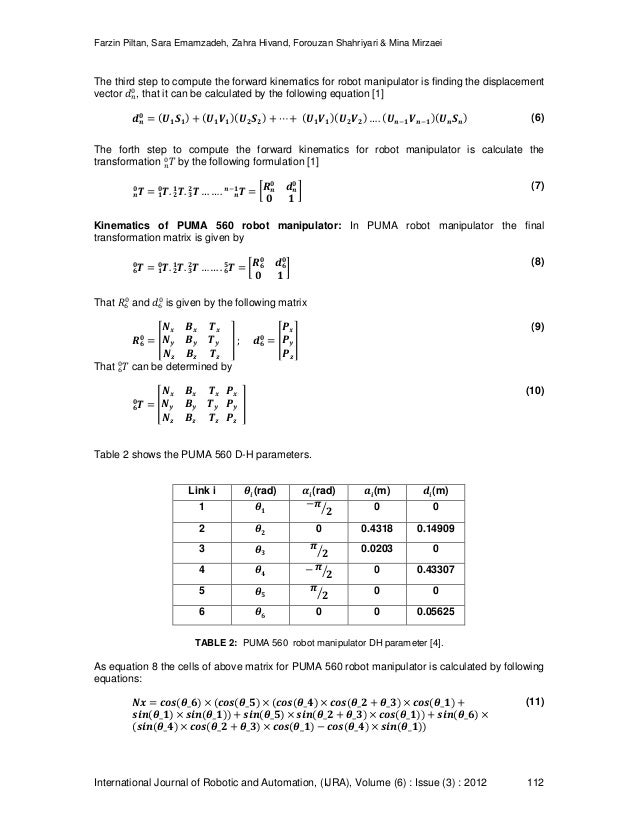 puma matlab code