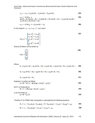 PUMA-560 Robot Manipulator Position Computed Torque Control Methods Using MATLAB/SIMULINK and Their Integration into Graduate Nonlinear Control and MATLAB Courses | PDF PUMA-560 Robot Manipulator Position Computed Torque Control Methods Using MATLAB/SIMULINK and Their Integration into Graduate Nonlinear Control and MATLAB Courses | PDF