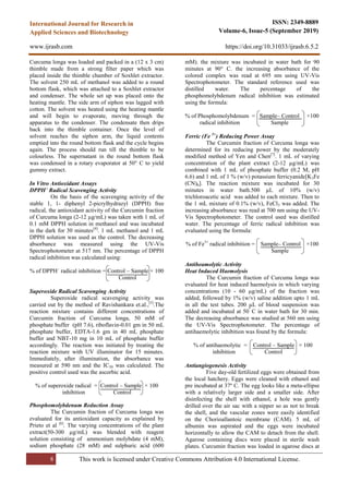 Isolation and Pharmacological Activities of Curcumin from Curcuma longa ...