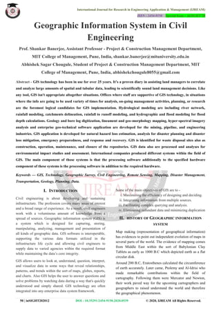 GIS in Civil Engineering | PDF | Civil Engineering Industry | Industries