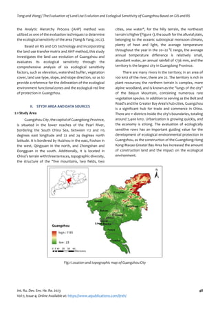 The Evaluation of Land Use Evolution and Ecological Sensitivity of ...
