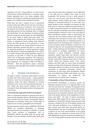Environmental Sustainability for Rural Development in India | PDF