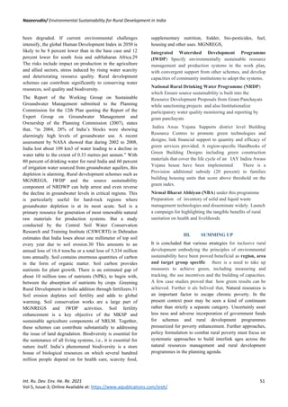Environmental Sustainability for Rural Development in India | PDF