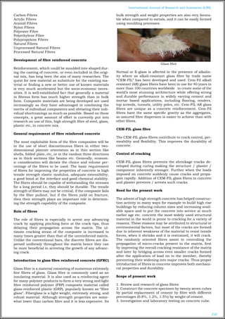 EXPERIMENTAL STUDY ON THE COMPRESSIVE STRENGTH OF GLASS FIBRE CONCRETE ...