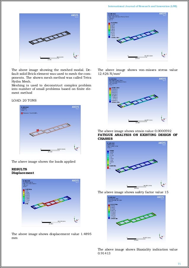 DESIGN AND ANALYSIS OF HEAVY VEHICLE CHASSIS USING HONEY COMB STRUCTU…