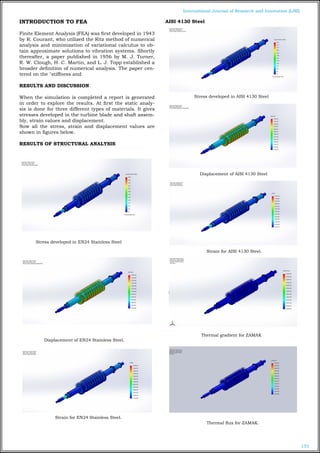 DESIGN AND ANALYSIS OF STEAM TURBINE BLADE AND SHAFT ASSEMBLY | PDF