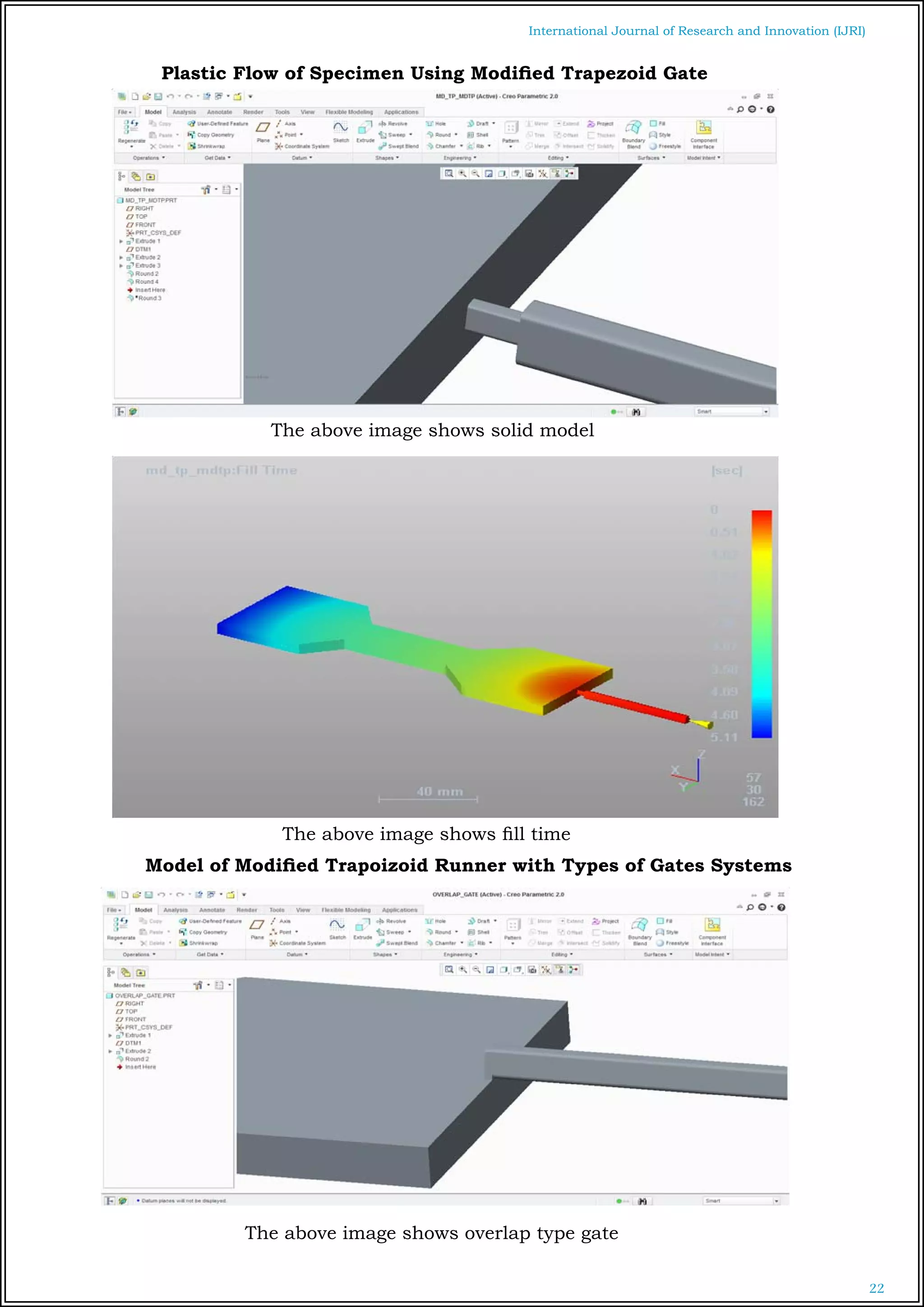 PREDICTIVE ANSLYSIS OF GATE AND RUNNER SYSTEM FOR PLASTIC INJUCTION ...