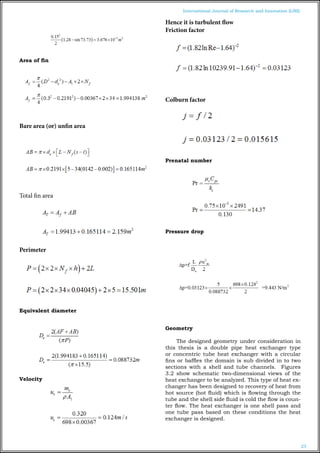 THERMAL ANALYSIS OF DOUBLE PIPE HEAT EXCHANGER USING CFD | PDF