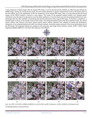 PAN Sharpening of Remotely Sensed Images using Undecimated ...