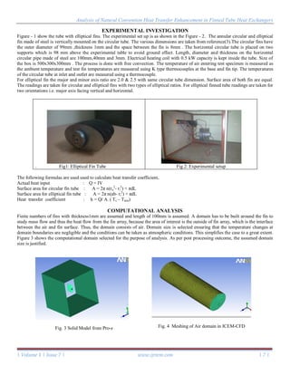 Analysis of Natural Convention Heat Transfer Enhancement in Finned Tube ...