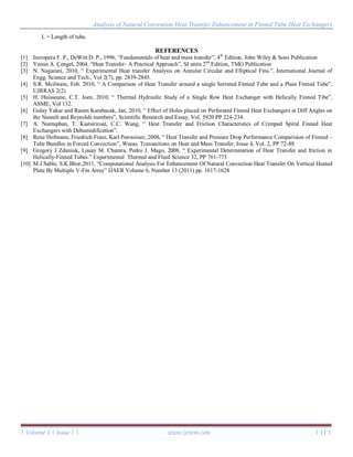 Analysis of Natural Convention Heat Transfer Enhancement in Finned Tube ...