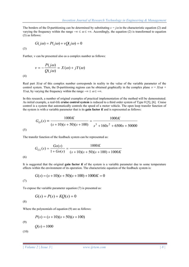 Advanced Stability Analysis of Control Systems with Variable Parameters ...