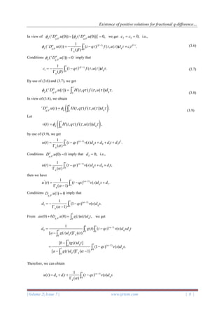 Existence of positive solutions for fractional q-difference equations ...