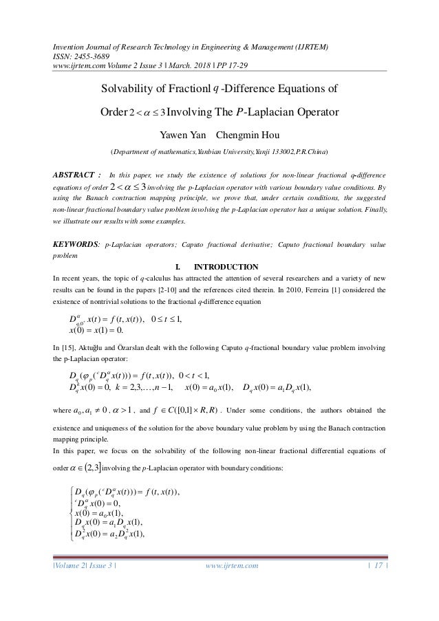 Solvability Of Fractionl Q Difference Equations Of Order 2 3 In