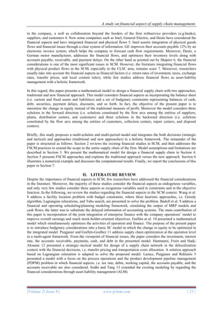A study on financial aspect of supply chain management | PDF