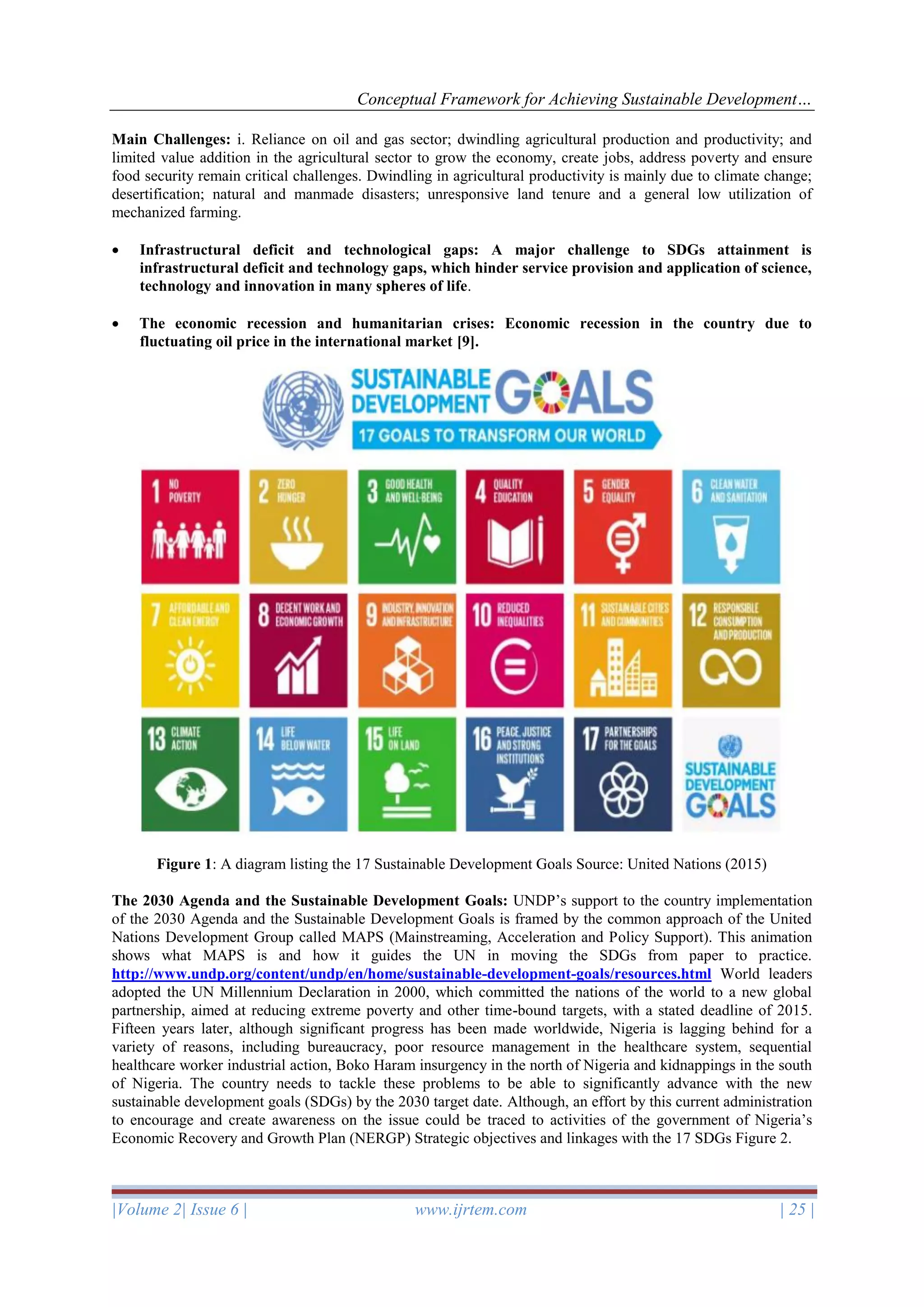 Conceptual Framework for Achieving Sustainable Development Goals in ...