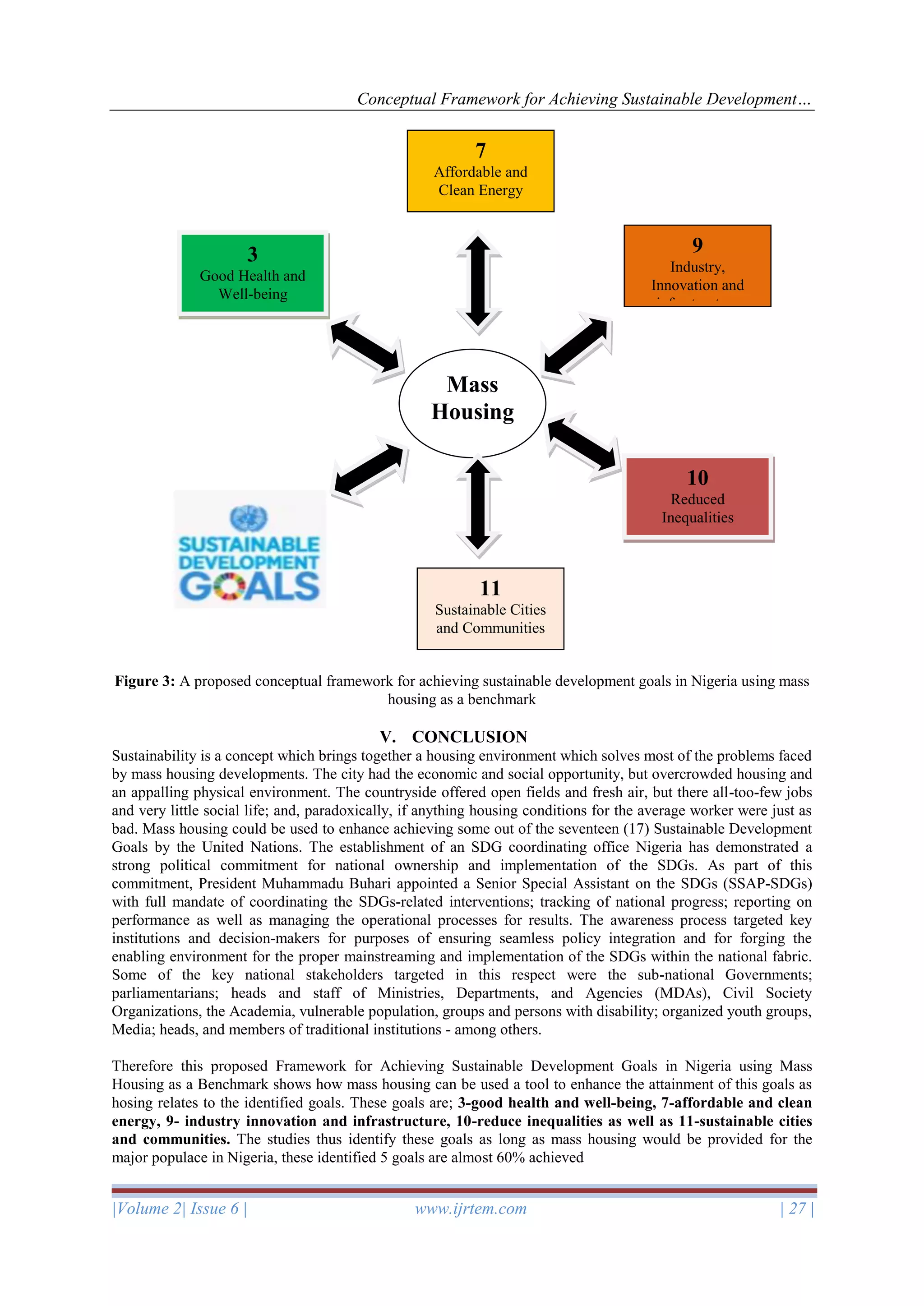 Conceptual Framework for Achieving Sustainable Development Goals in ...