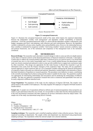 Effect of Cash Management on The Financial Performance of Cooperative ...
