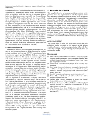 RSA and RC4 Cryptosystem Performance Evaluation Using Image and Text | PDF