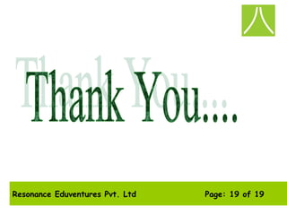 Resonance Eduventures Pvt. Ltd Page: 19 of 19
 