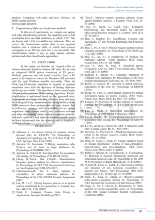 Classification of Malware based on Data Mining Approach | PDF