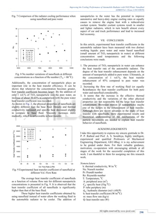 Improving the Cooling Performance of Automobile Radiator with TiO2 ...