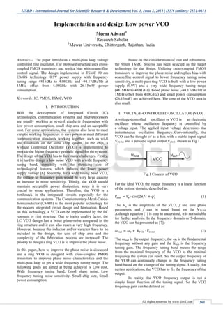 Implementation and design Low power VCO | PDF