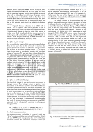 Design and Simulation Low power SRAM Circuits | PDF