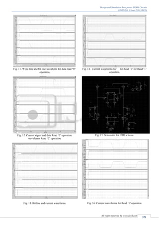 Design and Simulation Low power SRAM Circuits | PDF