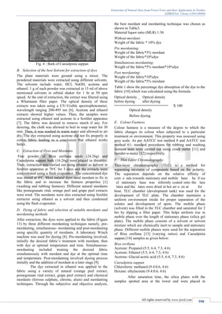 Extraction of Natural Dyes from Forest Trees and their Application in ...
