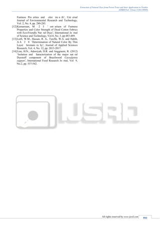 Extraction of Natural Dyes from Forest Trees and their Application in ...