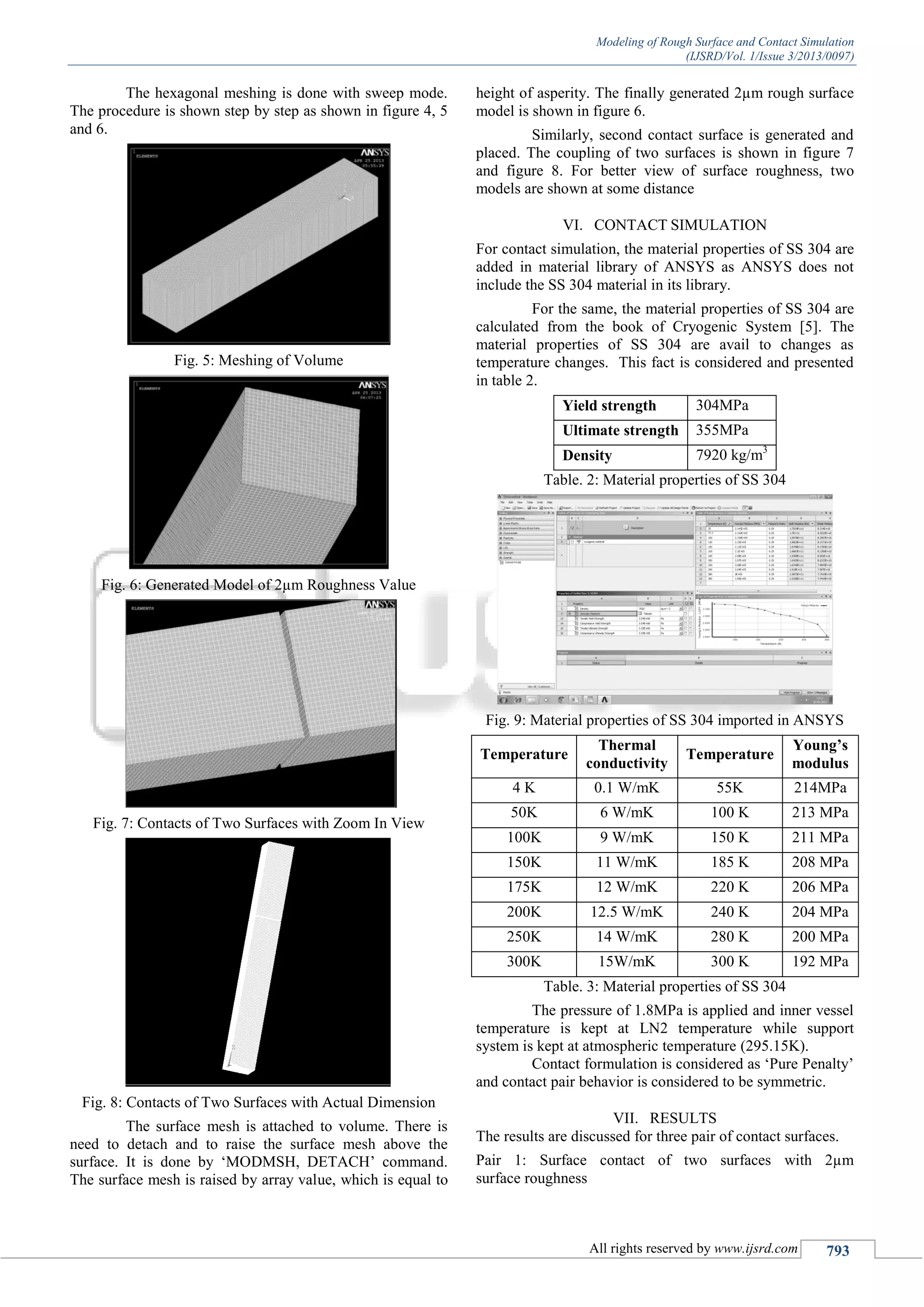 Modeling of Rough Surface and Contact Simulation | PDF