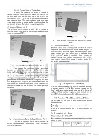 Modeling of Rough Surface and Contact Simulation | PDF