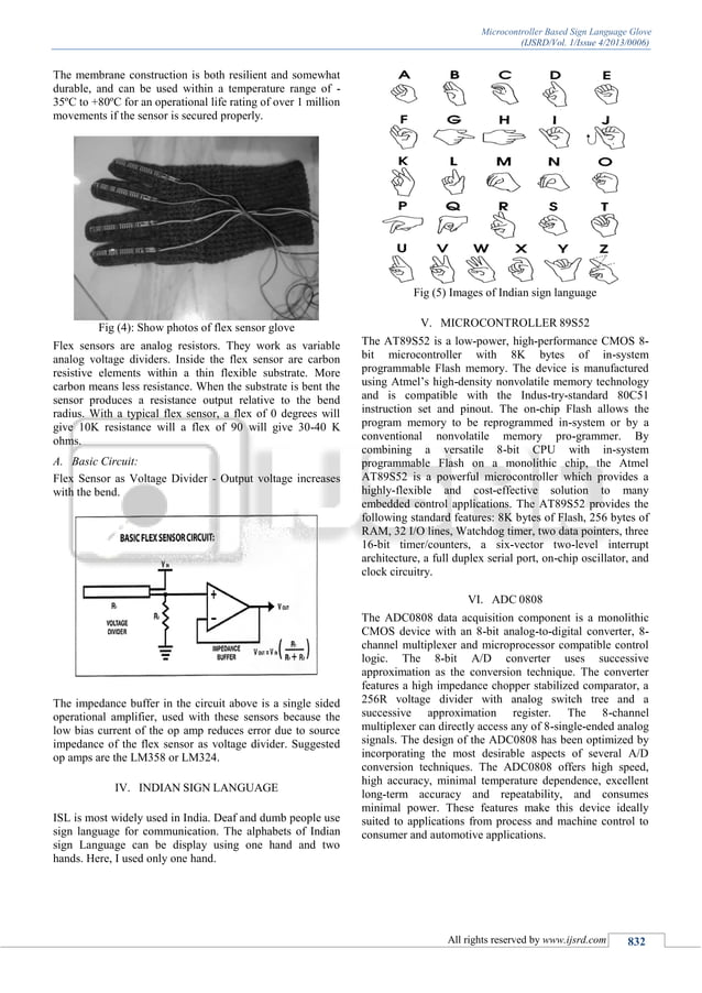 Microcontroller Based Sign Language Glove | PDF | Computer Peripherals ...