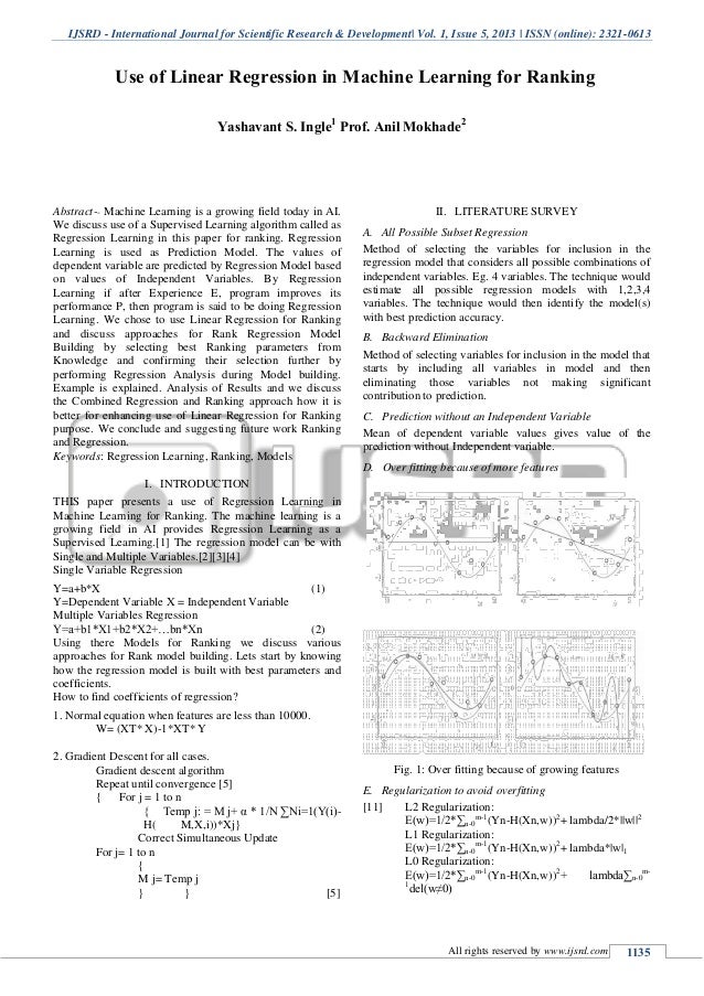 Research study using regression analysis picture