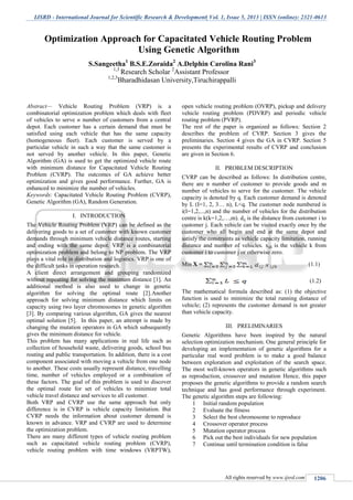 Optimization Approach for Capacitated Vehicle Routing Problem Using ...