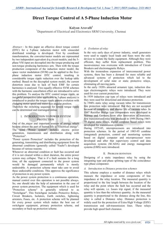 Direct Torque Control of A 5-Phase Induction Motor | PDF