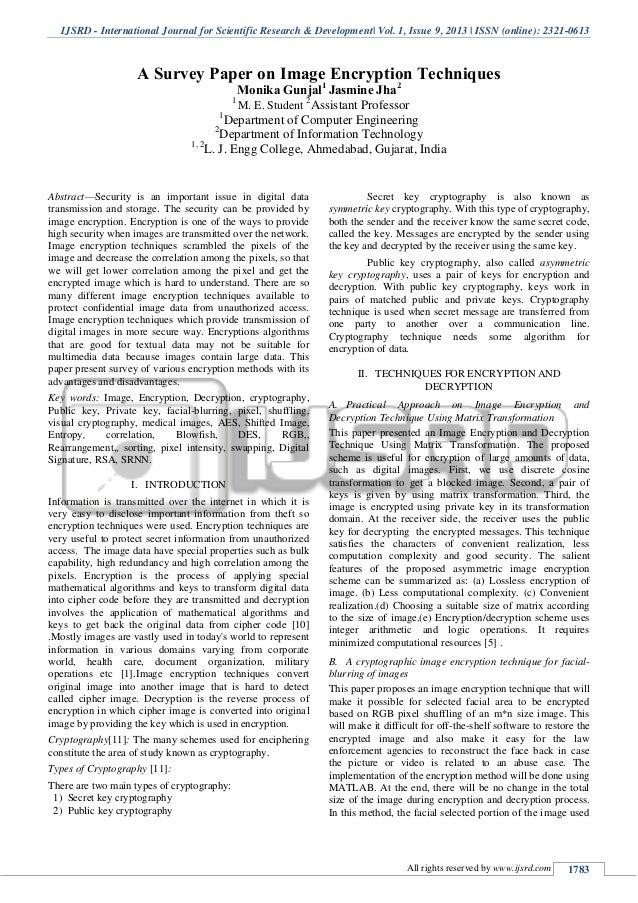 research paper on encryption techniques research paper on encryption techniques