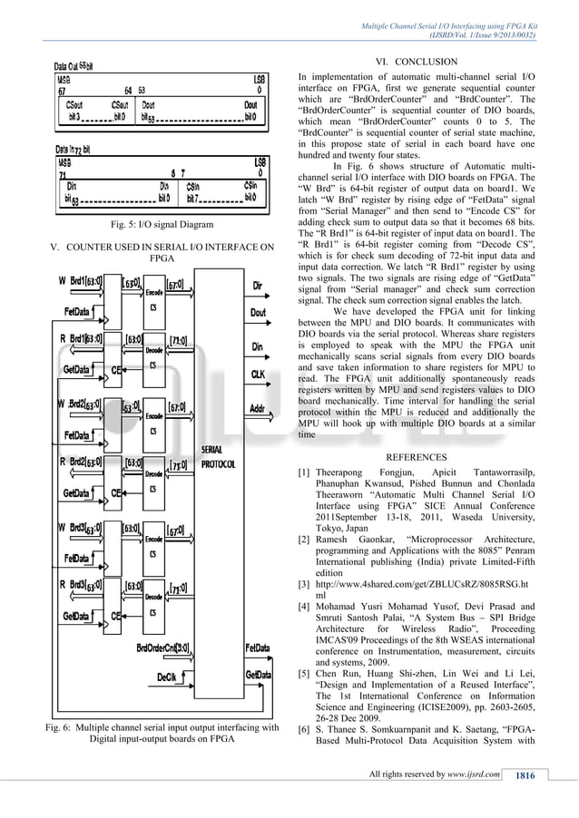 Multiple Channel Serial I/O Interfacing using FPGA Kit | PDF