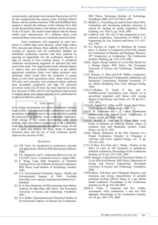 Recent Trends in NOx Reduction Techniques from Gas Turbine Combustion | PDF