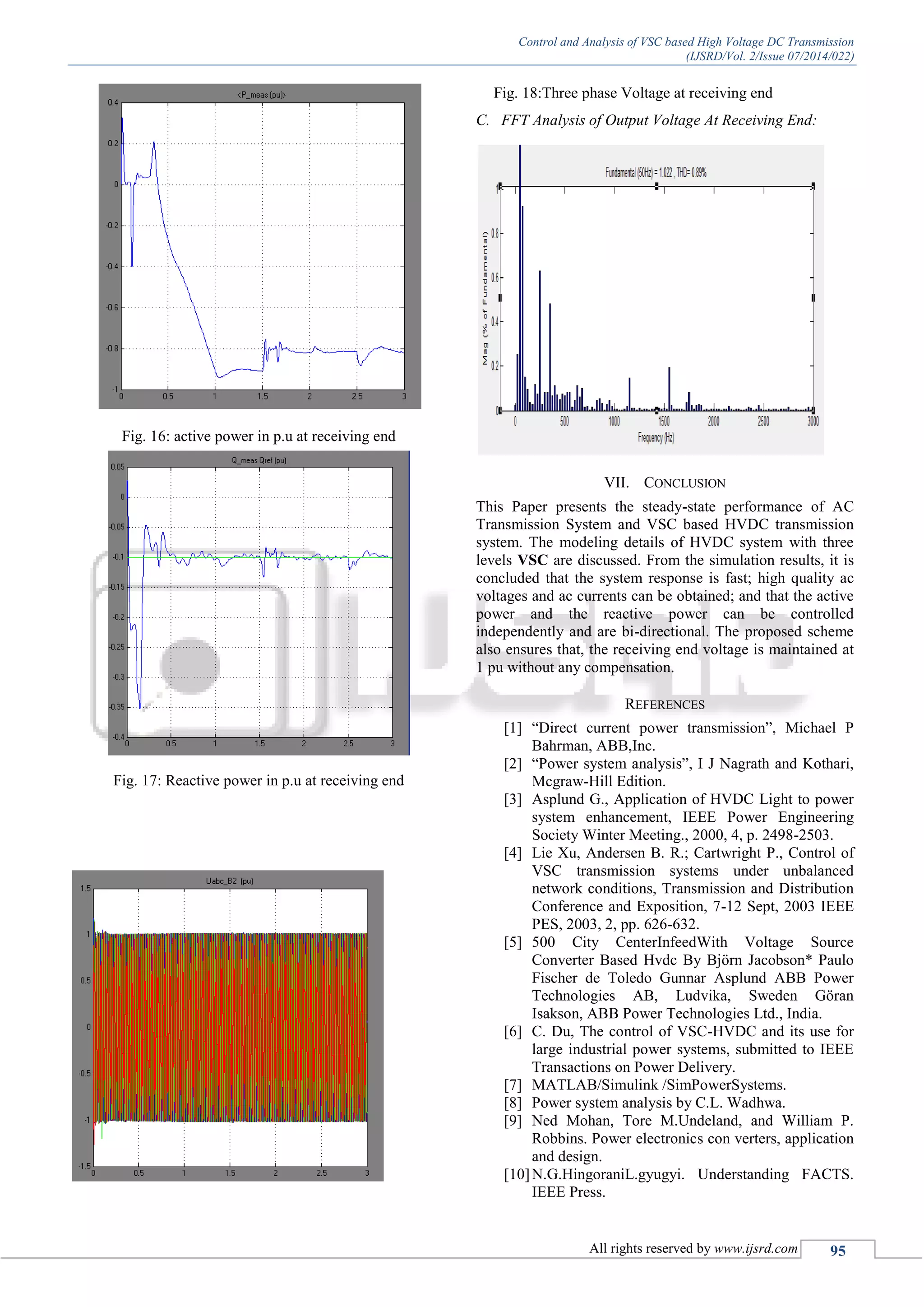 Control and Analysis of VSC Based High Voltage DC Transmission | PDF