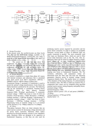 Control and Analysis of VSC Based High Voltage DC Transmission | PDF