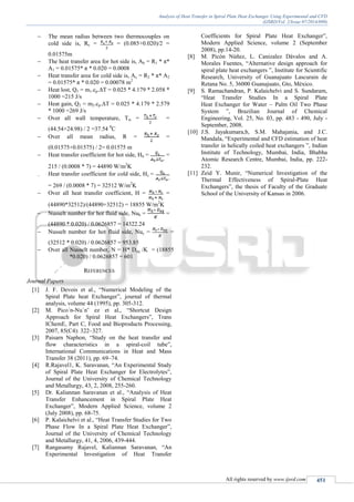 Analysis of Heat Transfer in Spiral Plate Heat Exchanger Using ...