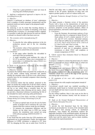 A literature review on life cycle analysis of tyre retreading | PDF