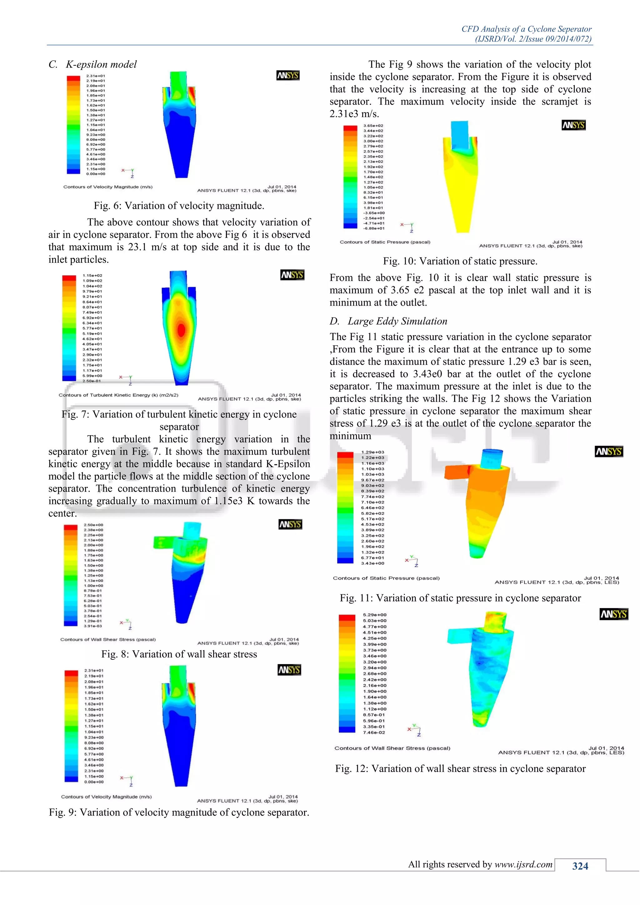 CFD Analysis of a Cyclone Seperator | PDF