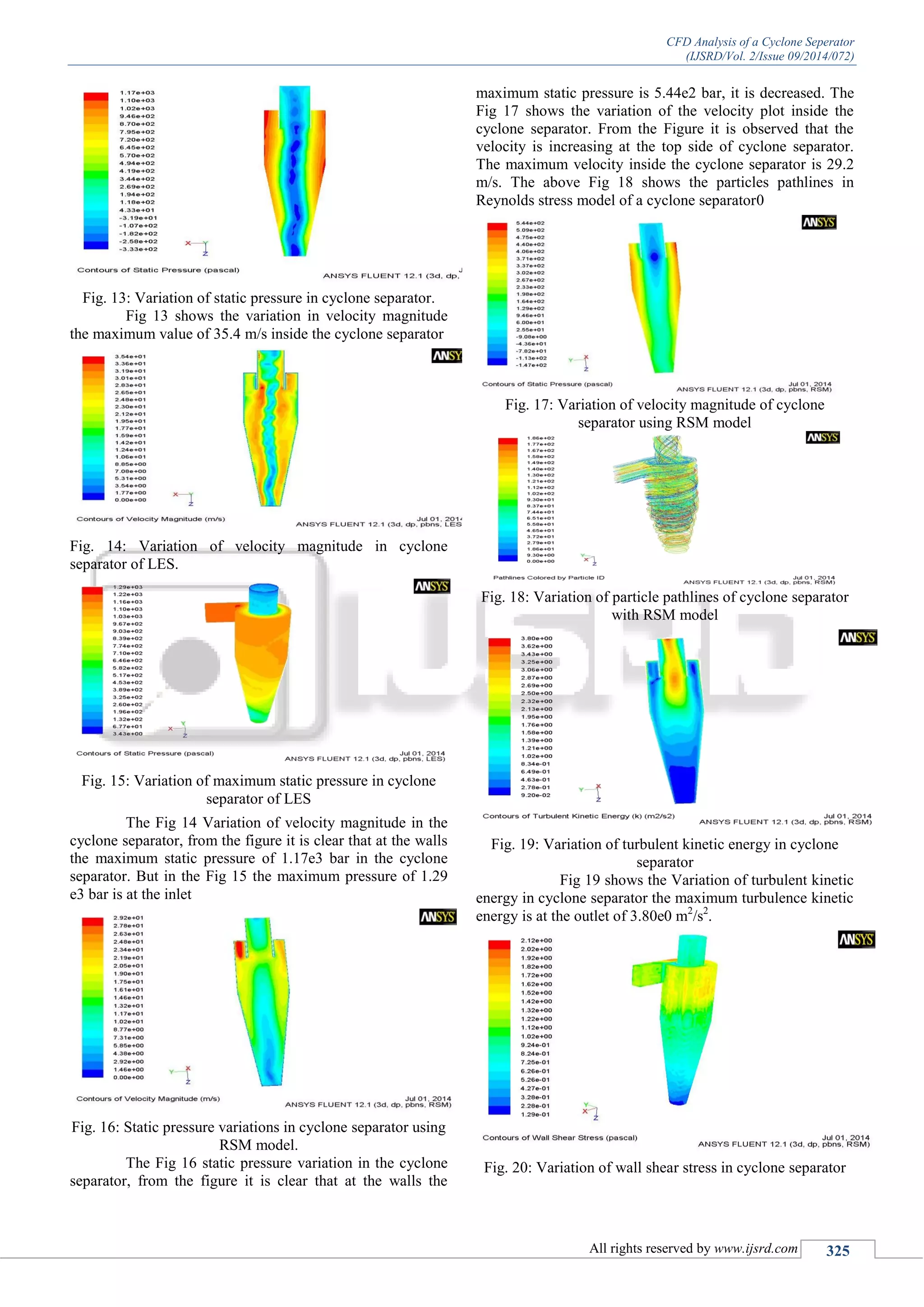 CFD Analysis of a Cyclone Seperator | PDF