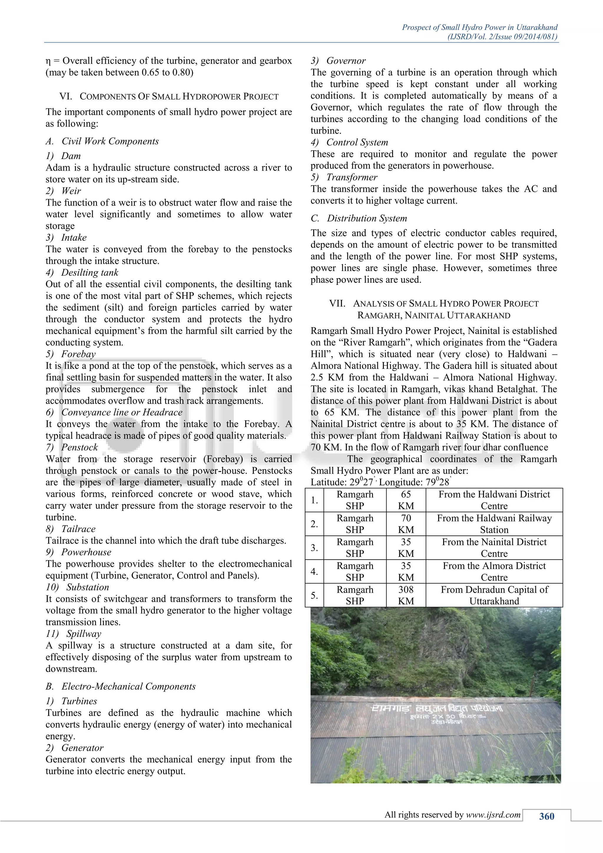 Prospect of Small Hydro Power in Uttarakhand | PDF
